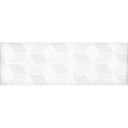 1664-0184 Декор Парижанка 200х600 гексагон белый 