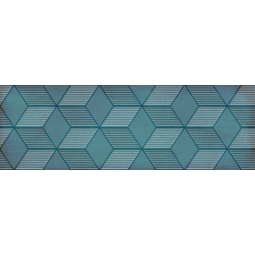 1664-0185 Декор Парижанка 200х600 гексагон бирюзовый 