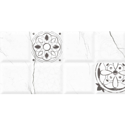 Плитка облицовочная Альба 7Д 300х600 декор белый 