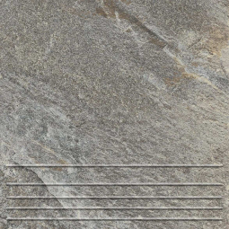 Клинкер ступени Базальт 2 298х298х8 тёмно-серый 