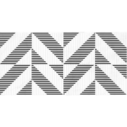 15925 Вставка Calacatta 298х598 шеврон белый