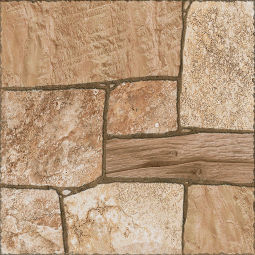 17253 Керамический гранит Exterio 298х298 бежевый рельеф 