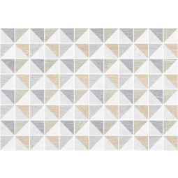 Плитка облицовочная Киото 7Д 275х400 декор треугольники  