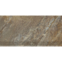 Ступень Кварцит 4 295х600х9 коричневый  