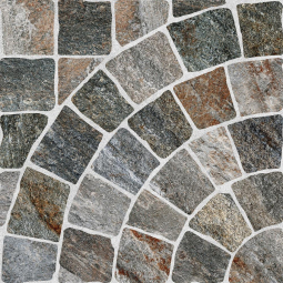 Керамический гранит Лиссабон 4 500х500х8 серо-коричневый