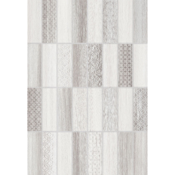 Плитка облицовочная Нидвуд 1Д 400х275 серый декор микс  