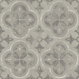 17230 Керамический гранит Soul 420х420 серый пэчворк рельеф 