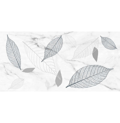 Плитка облицовочная Хокку 7С 300х600 белый листья УТ000015939