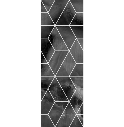 Плитка облицовочная Асуан 5Д 250х750 черный геометрия  УТ000010695