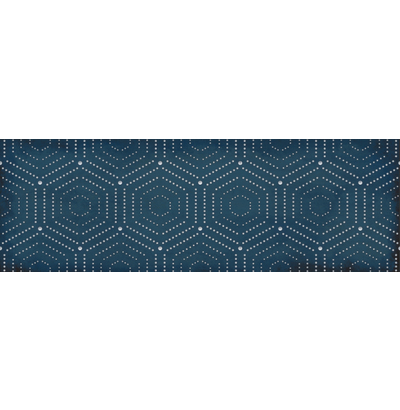 1664-0180 Декор Парижанка 200х600 геометрия синий   УТ000007638